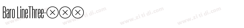Baro LineThree字体转换